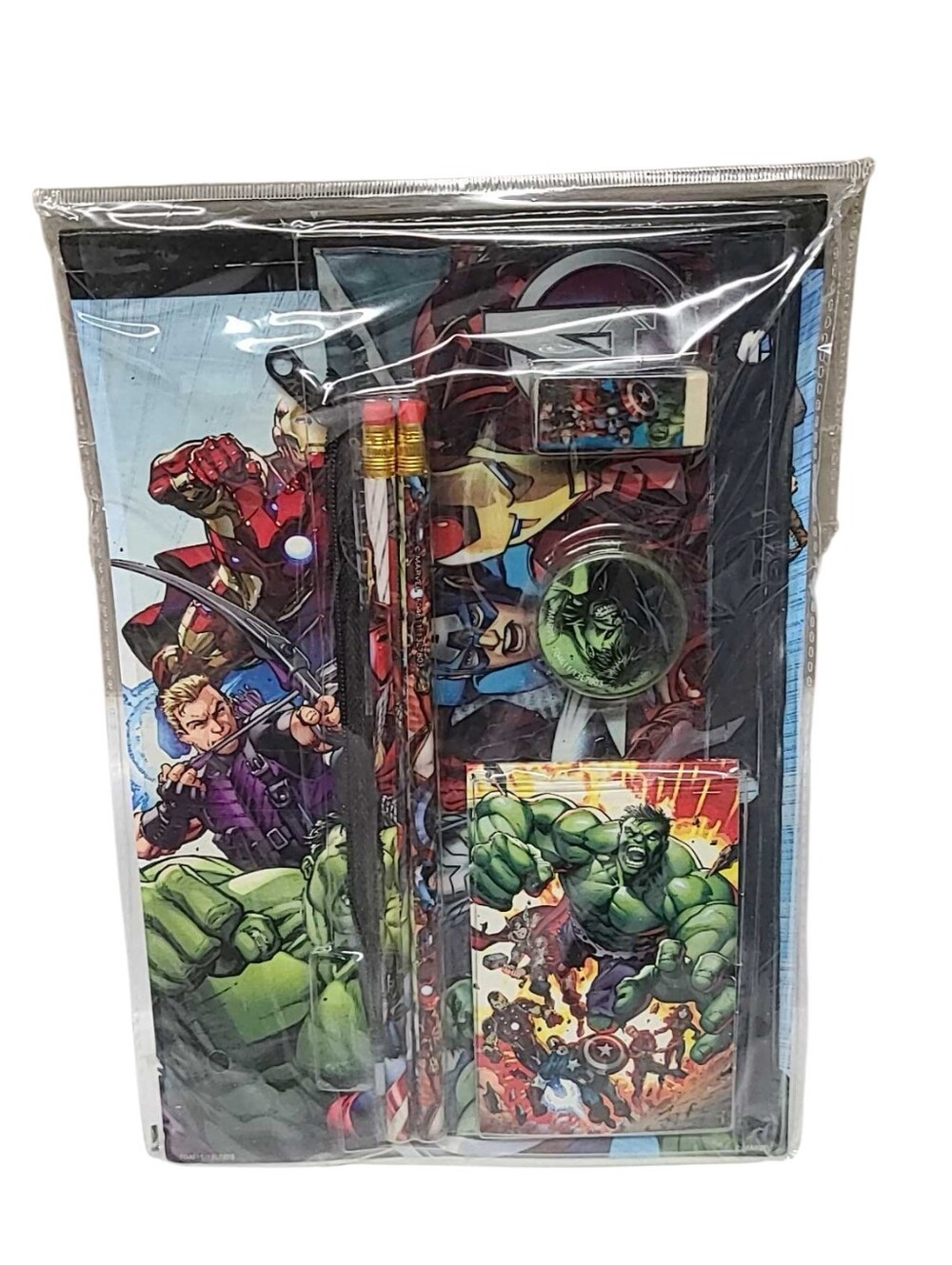 Marvel Avenger Assemble 7pc Sketchbook Set Binder Pencil Pouch School Supply New